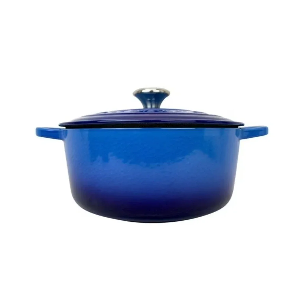 Le Creuset Signature Round Dutch Oven 5.5 Qt Azure Blue Enameled‎ Cast Iron 26cm